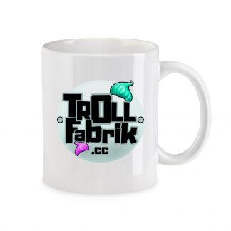 Trollfabrik Logo Tasse